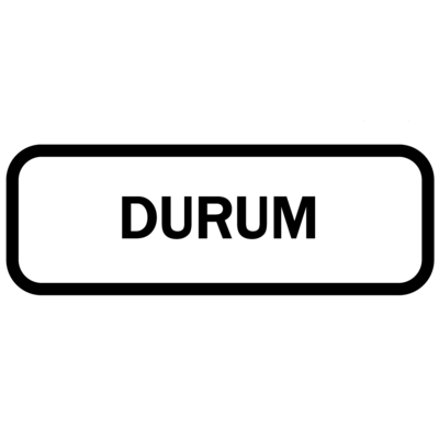 Piktogram - Durum, krukke sticker