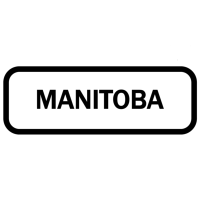 Piktogram - Manitoba, krukke sticker