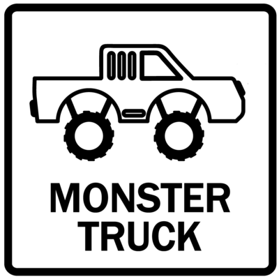 Piktogram - Monster truck