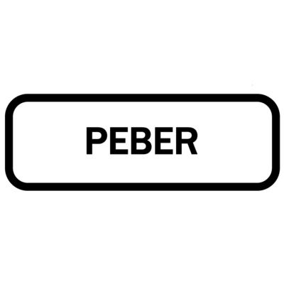 Piktogram - Peber, krukke sticker