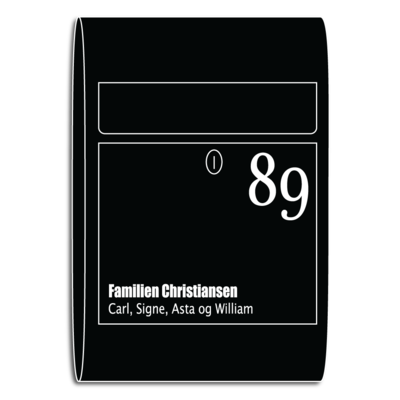 Postkassesticker - klassisk