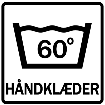 Vaskemærker - Håndklæder 60 grader