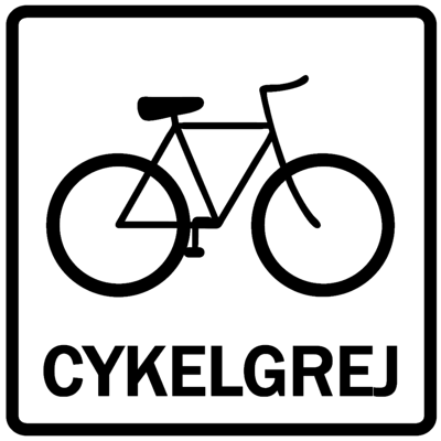 Piktogram - Cykelgrej